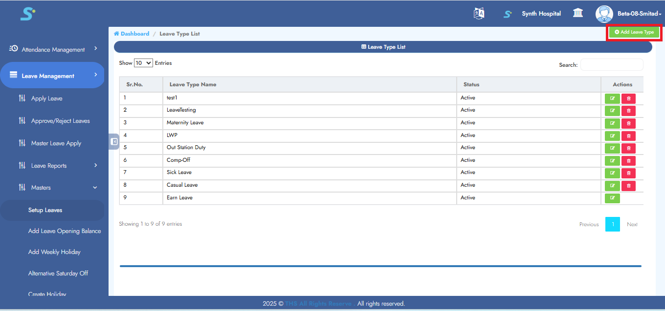 Add Leave Type