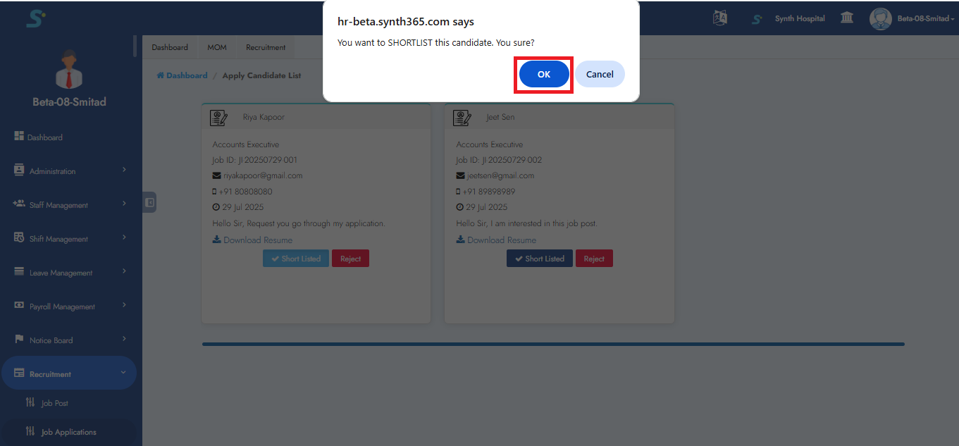 Job Application Tracking