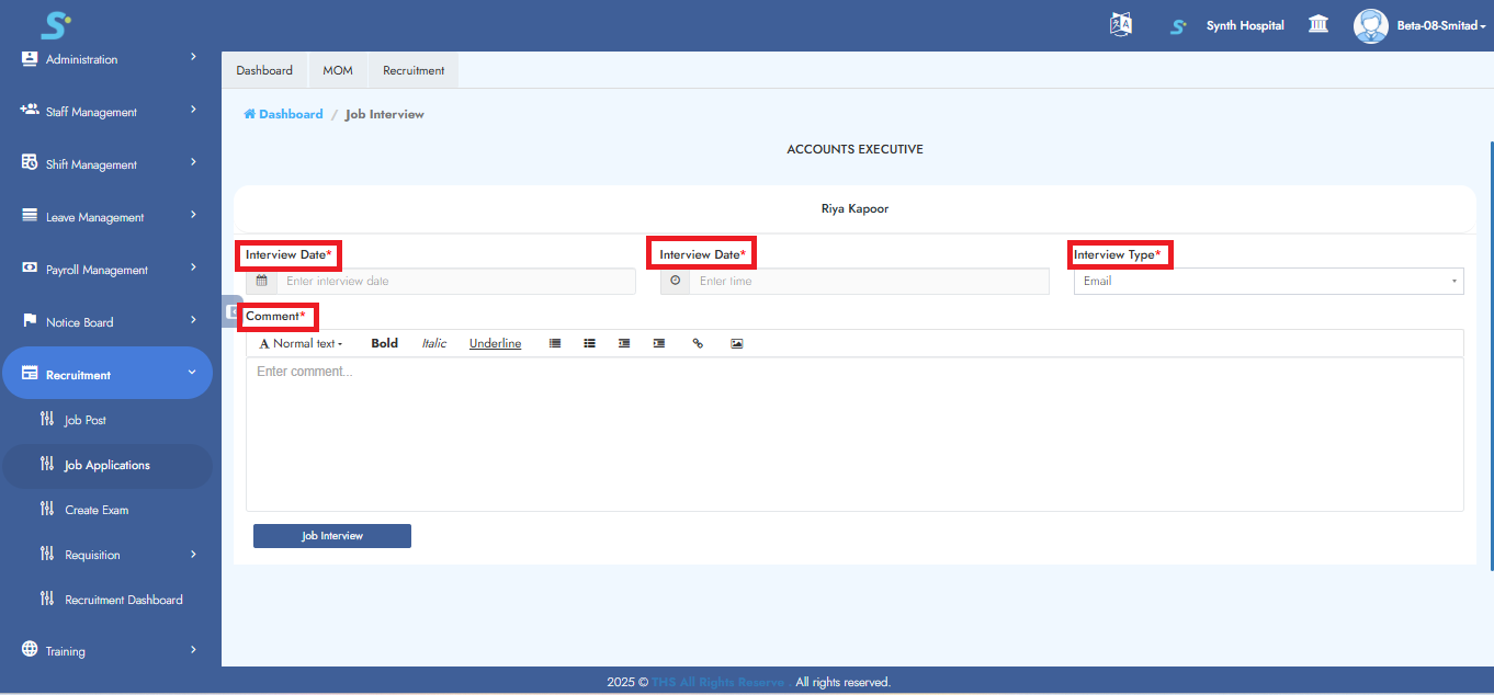 Job Application Tracking