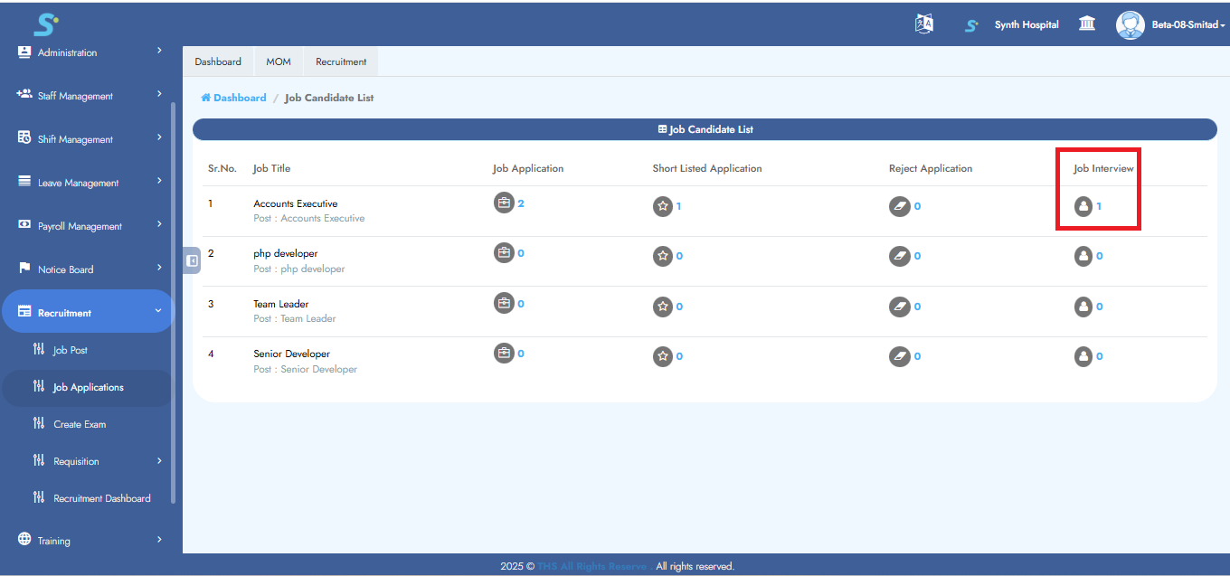 Job Application Tracking