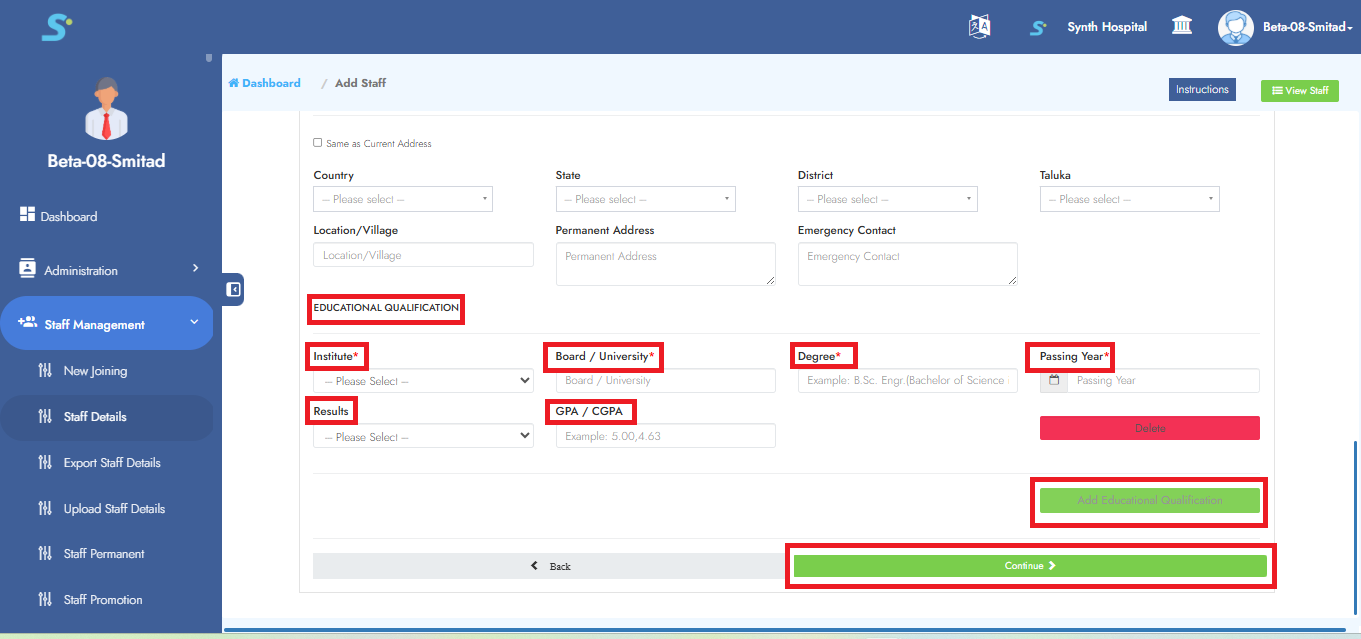 Personal Information